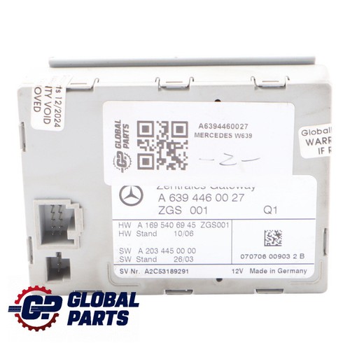 Mercedes w639 gateway control - gateway,