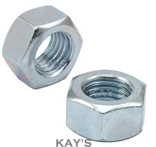 UNC NUTS ZINC PLATED BZP HEXAGON FULL NUT 1/4,5/16,3/8,7/16,1/2,5/8,3/4, GRADE 1
