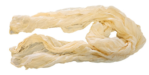 Cream colour plain crinkle - colour,