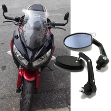 Motorcycle 7/8'' Bar End Rear Mirror For Kawasaki Ninja 400 650 1000 ZX14R ZX11