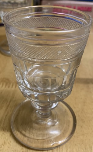 Pair irish port glasses - of,