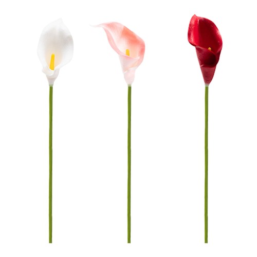 Red mini calla lily artificial - red,