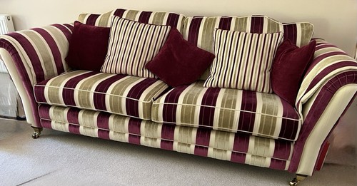 Lovely new stripe sofa - lovely,