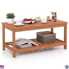 Giantex Hardwood Patio Coffee