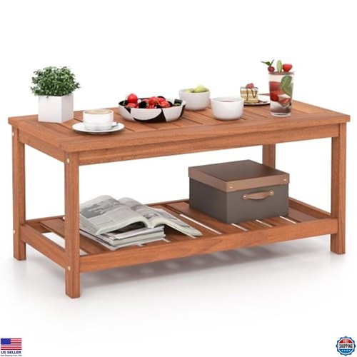 Giantex hardwood patio coffee - patio,