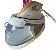 Breville VIN410 Steam Generator Iron | Ceramic Soleplate, White & Rose Gold USED