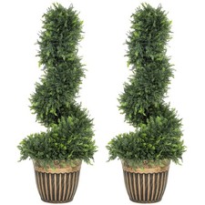 HOMCOM Set of 2 Potted