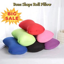 Soft Mini Cushion Microbead Back Sofa Cushion Roll Throw Cozy Pillow Travel