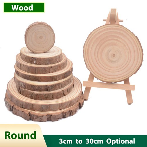 Wood slices round - round, discs