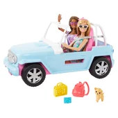 Barbie Jeep with Dolls and