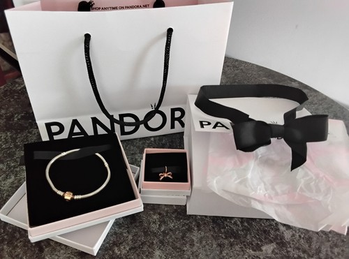 Pandora silver bracelet with - pandora,