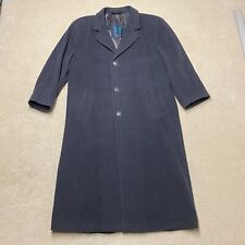 Fariani By Odermark Trench Coat 46" Chest Men's Grey Wool Cashmere Heavy
