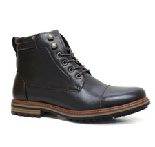 Mens Ankle Boots Faux Leather