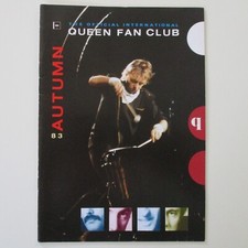 Queen Fan Club Magazine Autumn 1983 Issue Freddie Mercury (Ex+)