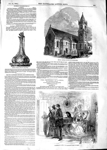 Original old antique print - old,