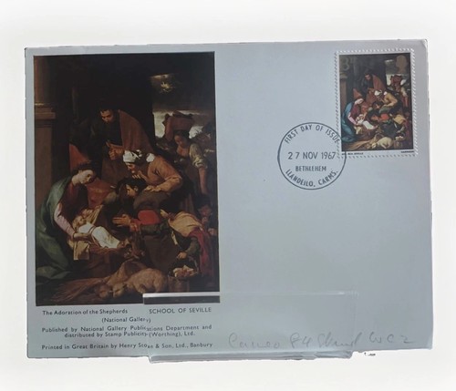 Nov 1967 christmas fdc on - christmas, fdc's