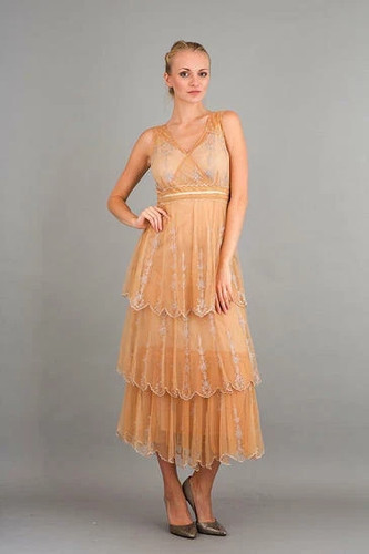 Nwt 40235 nataya gold dress - ,