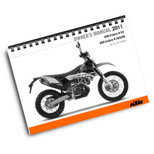 KTM 2011 - 690 ENDURO R EU AUS/UK  - OWNERS MANUAL REPRINTED