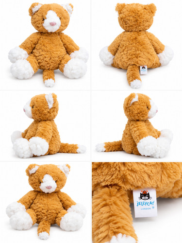 Jellycat ginger orange white - orange, &