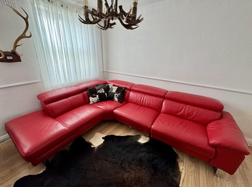 Leather sofa - leather,