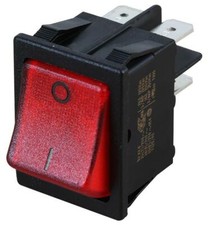 Rocker Switch, 20A, Red, DP, Off-On, 1/0  SX8211881G110000 Molveno