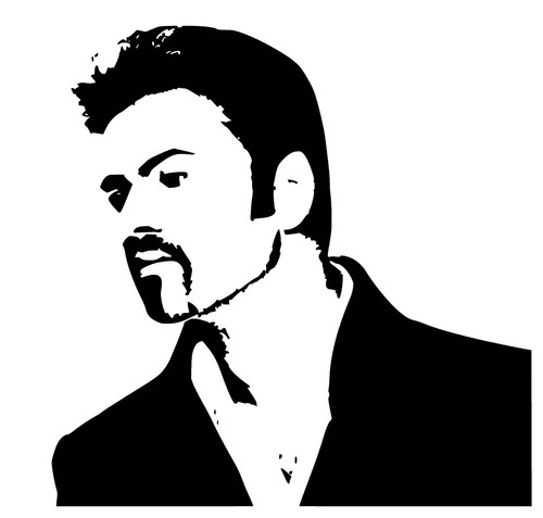 George michael vinyl decal - vinyl, /