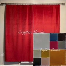 Handmade Soft Plush Velvet 3” Pencil Pleat Curtains Home Decors UK Made to Order