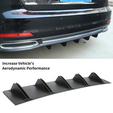 For Audi A3 A4 S3 S4 A5 A6 A7 A8 Rear Bumper Spoiler Diffuser Shark Fin Splitter