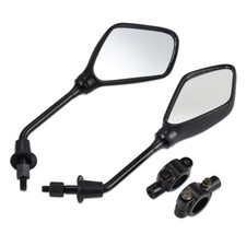 ATV Quad Pit Dirt Bike Motorcycle Rearview Mirrors with 8mm Mount Holder Clamps