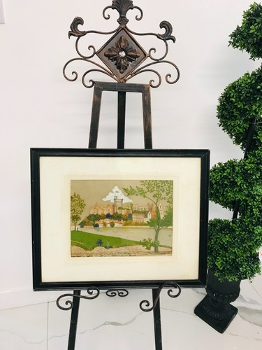 Antique marquetry fretwork - antique,