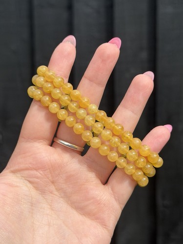 Heliodor 6mm beaded bracelet - 6mm,
