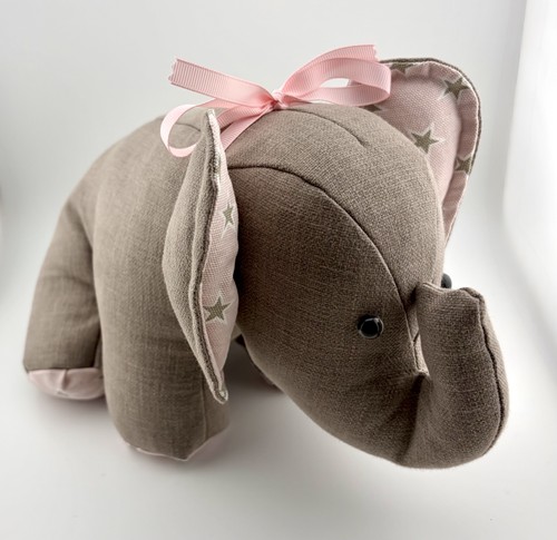 Handmade fabric elephant - fabric,