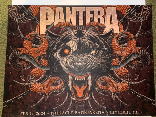 Pantera concert poster - pantera,