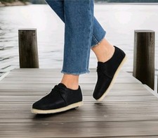 Clarks Originals UK Size 3 D Ashton Nubuck Womens Lace Up Shoes