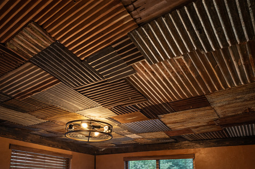 Reclaimed barn metal drop - metal,
