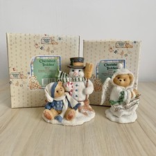 Cherished Teddies Christmas X2