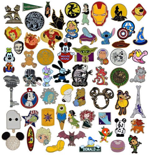 Assorted disney park pin - disney,
