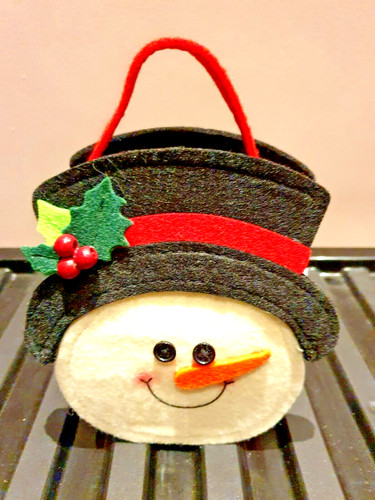 Set snowman gift - snowman, bags