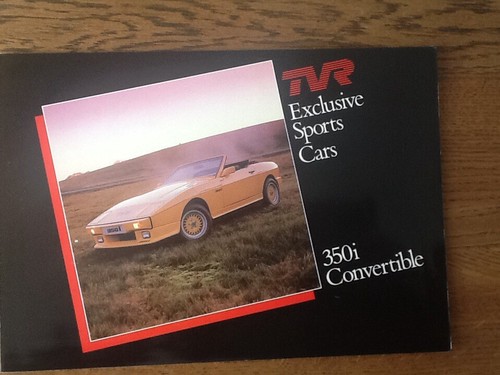 Tvr sales brochure - sales, 350i
