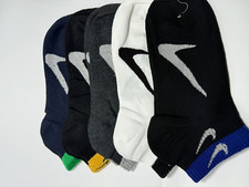 5 Nike Pairs Mens Womens Socks Ankle cotton trainer sport 5-8 Various Color UK