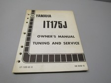 1982 YAMAHA IT175J OEM OWNERS