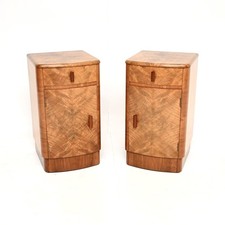 Pair art deco walnut - of,