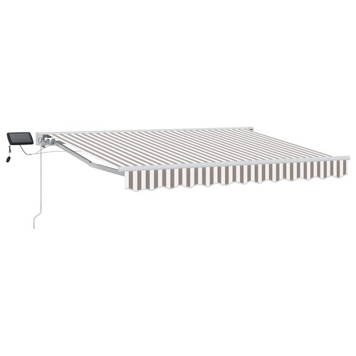 Manual awning frame with - awning,