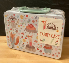 Metal tin storage carry case - metal,