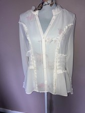 Cream Ruffle Victorian