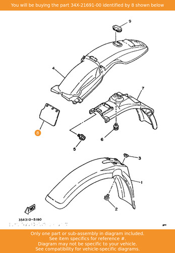 Yamaha flap 34x - 34x-21691-00, oem