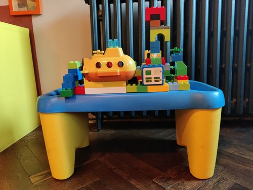 Lego duplo and - duplo, table