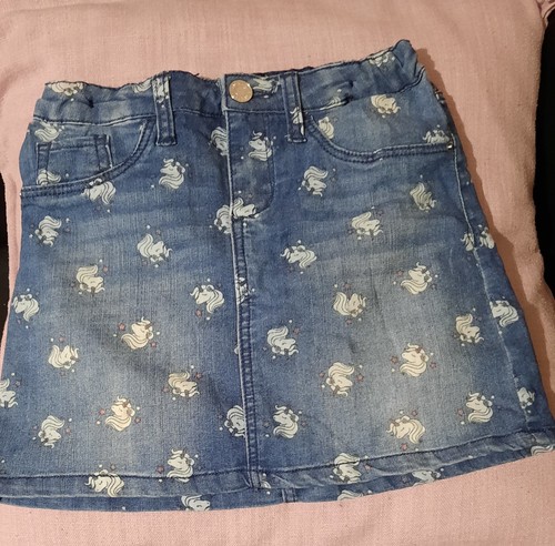 Girls denim unicorn - girls,