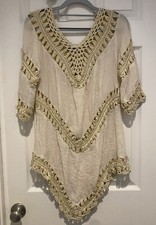 Cream Boho Crochet Macrame