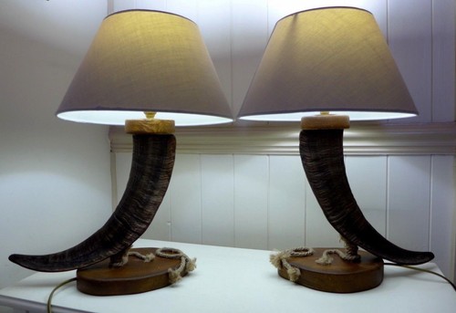 Table lamp made from goat - lamp,